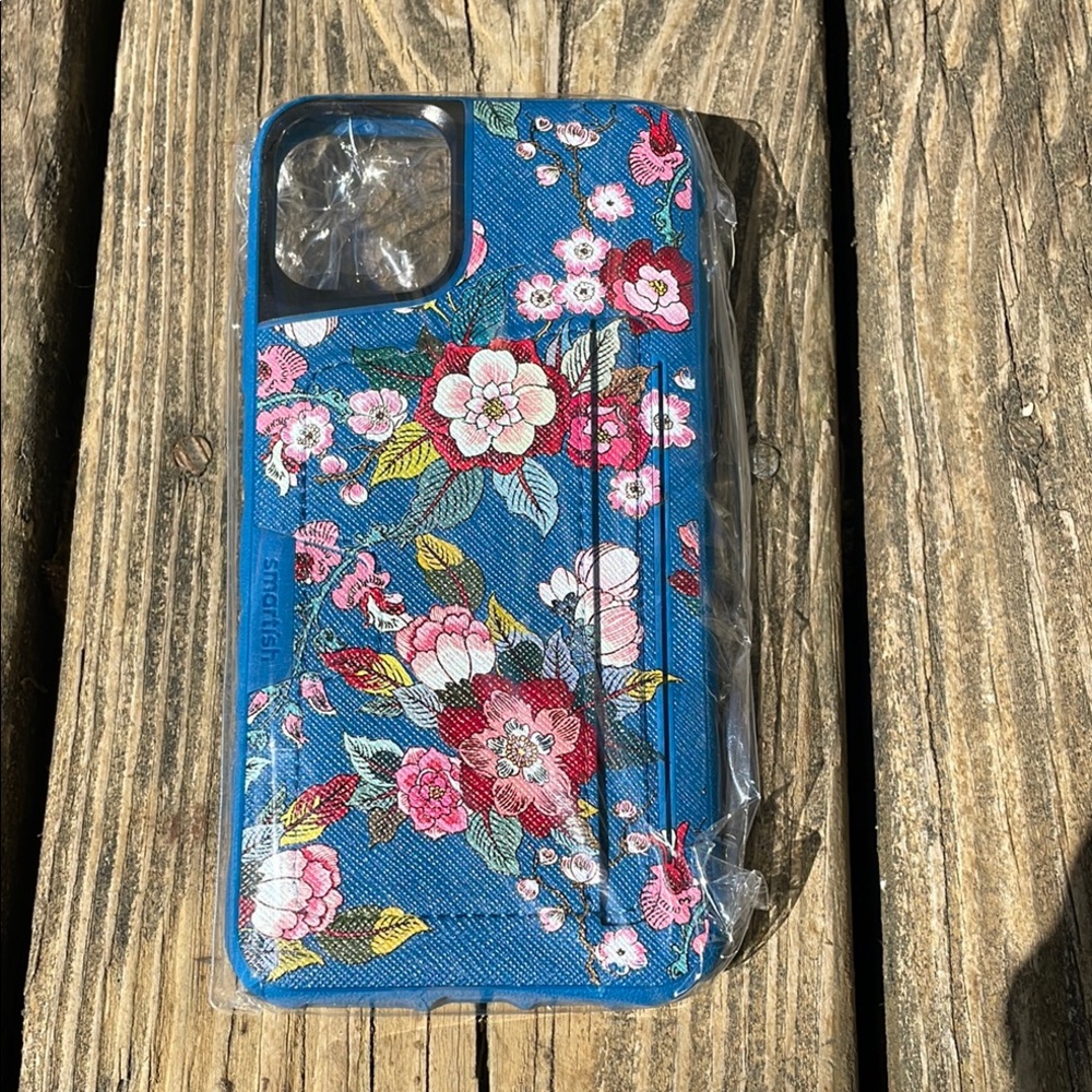 Smartish Wallet Slayer Vol. 2 for iPhone 11 Pro Max - Blue Floral